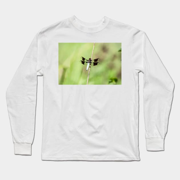 Whitetail Dragonfly by Debra Martz Long Sleeve T-Shirt by Debra Martz